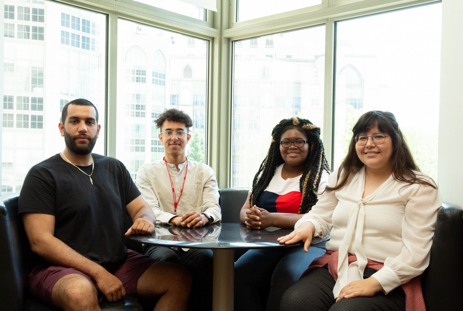 IMSD Students Rafael Colon, Viktor Belay, Amanda Simon and Valerie Gallegos