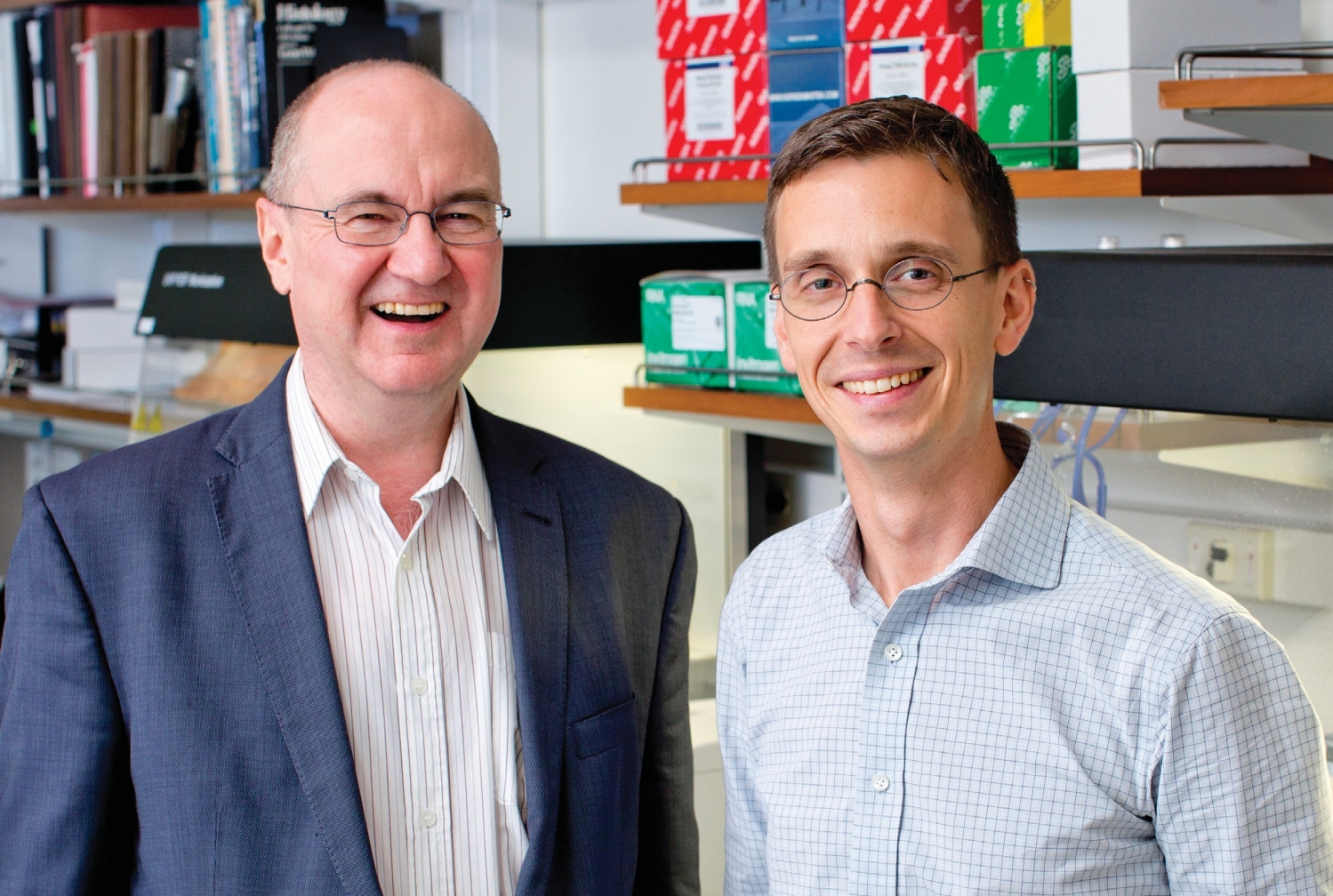 Dr. Douglas Nixon (left), and Dr. Brad Jones. Photo credit: John Abbott